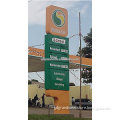 Standing commercial lighting gas station pylon sign